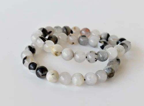 8mm Black Rutile Bracelet