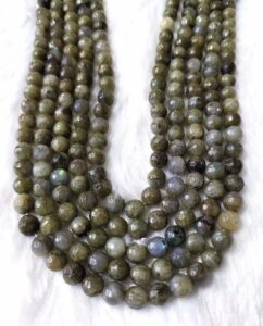 8mm Faceted Jewelry Beads Labradorite Gemstone Crystal Beads