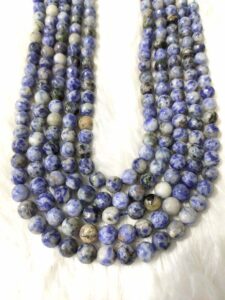 8mm Faceted Jewelry Beads Sodalite Gemstone Crystal Beads