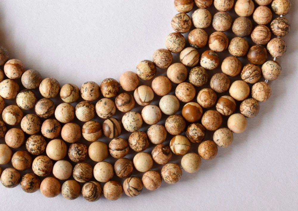 8mm Picture Jasper Beads