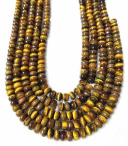 8mm Rondelle Jewelry Beads Tiger eye Gemstone Crystal Beads