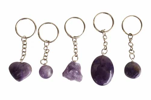 Amethyst Key Chain