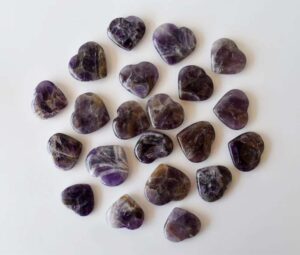 Amethyst Puffy Mini Hearts