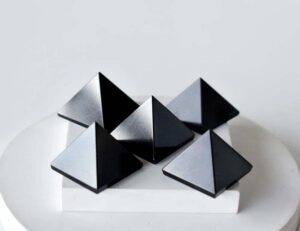 Black Agate Crystal Pyramids