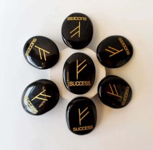 Black Agate Flat Stones