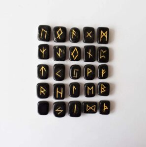 Black Jasper Rune Set