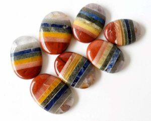 Chakra Bonded Worry Stone for Crystal Healing