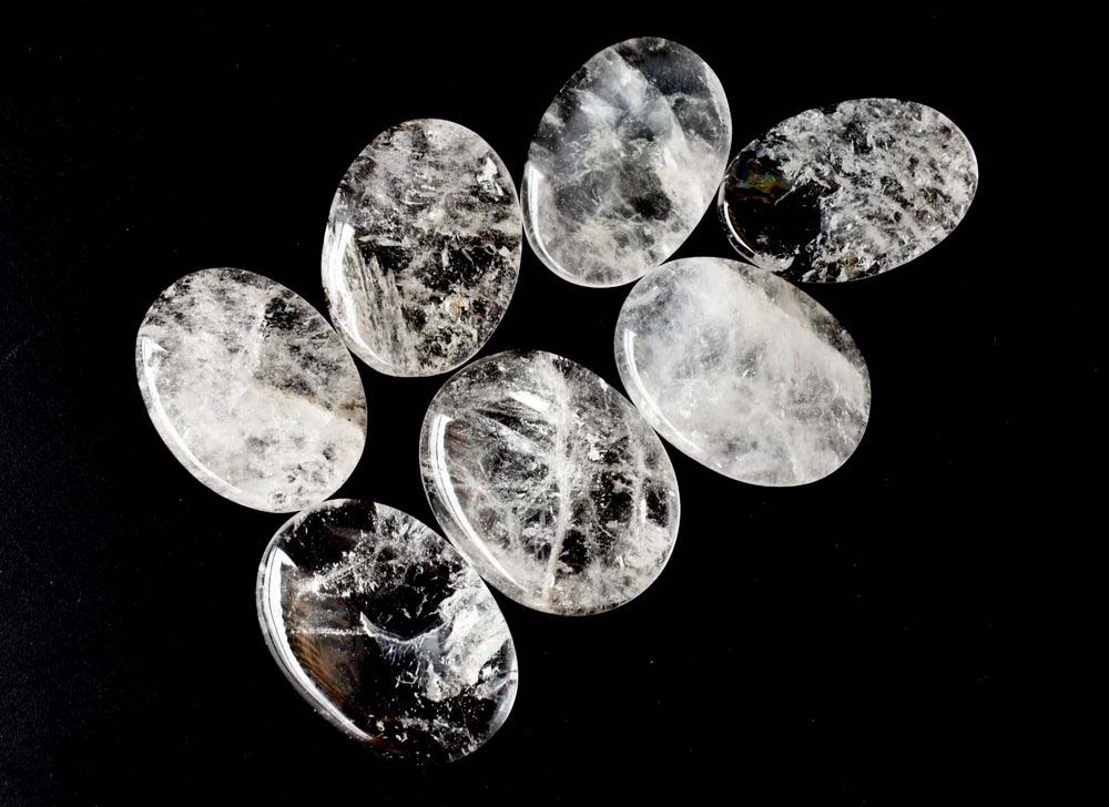 Crystal Quartz Worry Stone for Crystal Healing