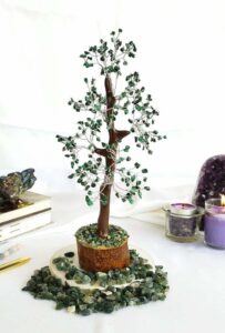 Malachite 300 Chips Crystal Tree