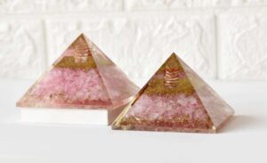 Rose Quartz Orgone pyramid