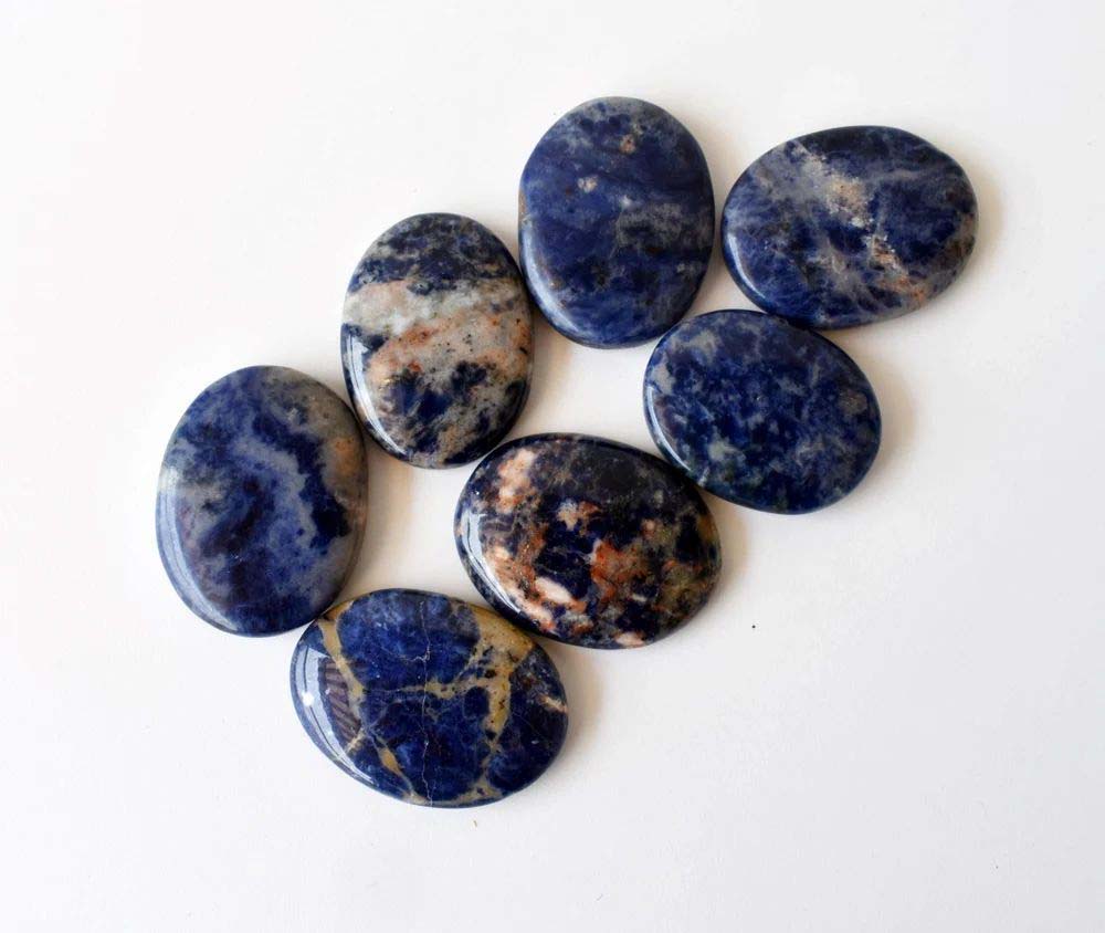 Sodalite Worry Stone for Crystal Healing