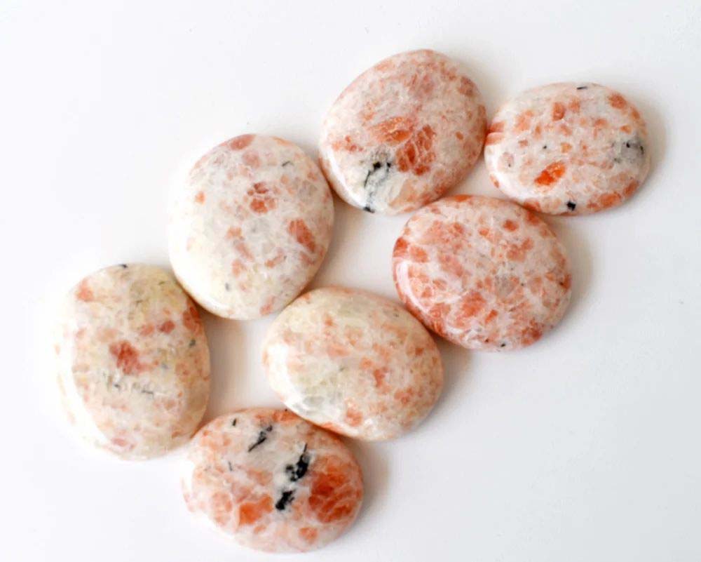 Sunstone Worry Stone for Crystal Healing