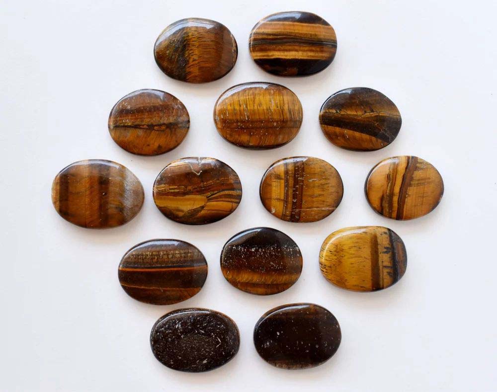 Tiger Eye Flat Stone