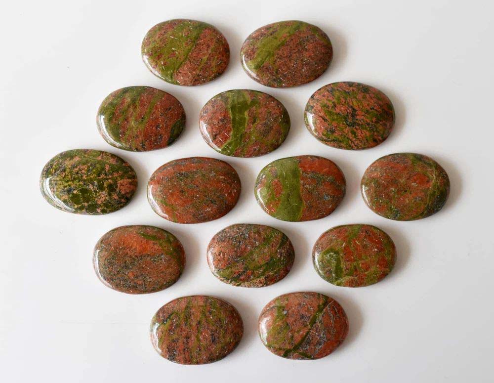 Unakite Flat Stone